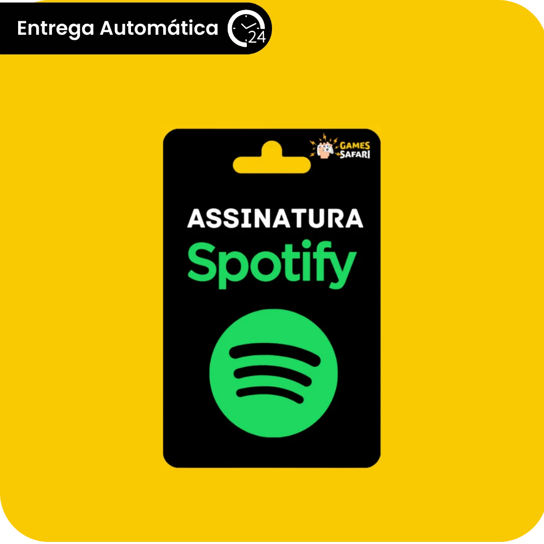 Cartão Spotify Premium - R$ 50 Reais - Assinatura 3 Mêses