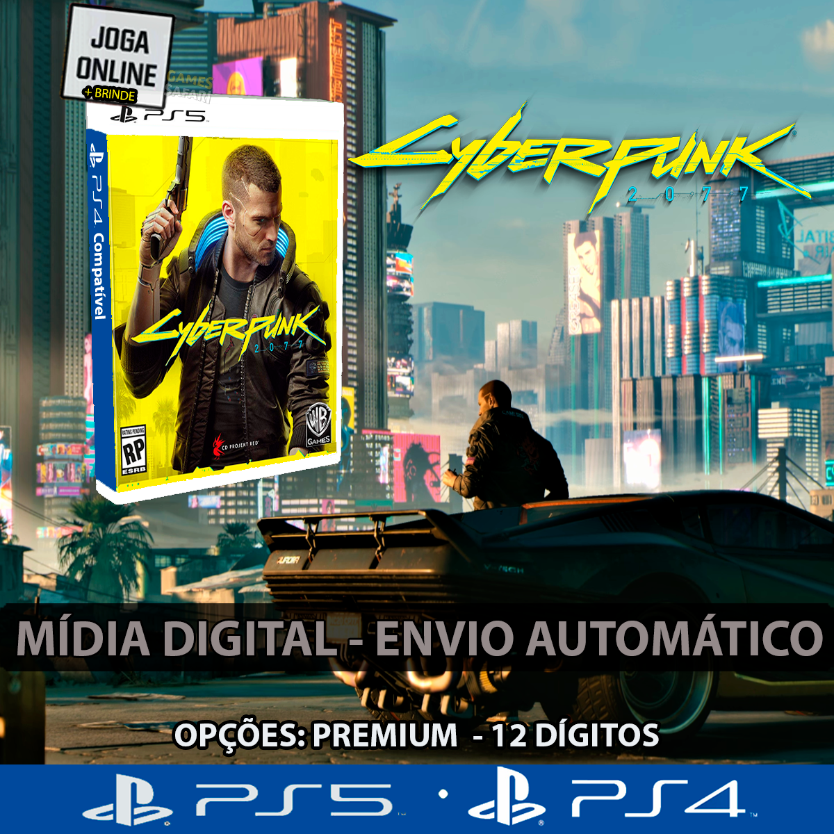 Cyberpunk 2077 - PS4 - ShopB - 14 anos!