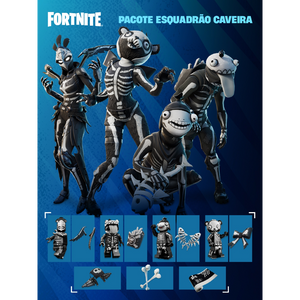 Fortnite - Pacote Esquadrão Caveira