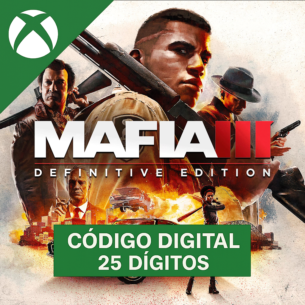 Mafia III: Definitive Edition Xbox REGIÃO - Código 25 Dígitos