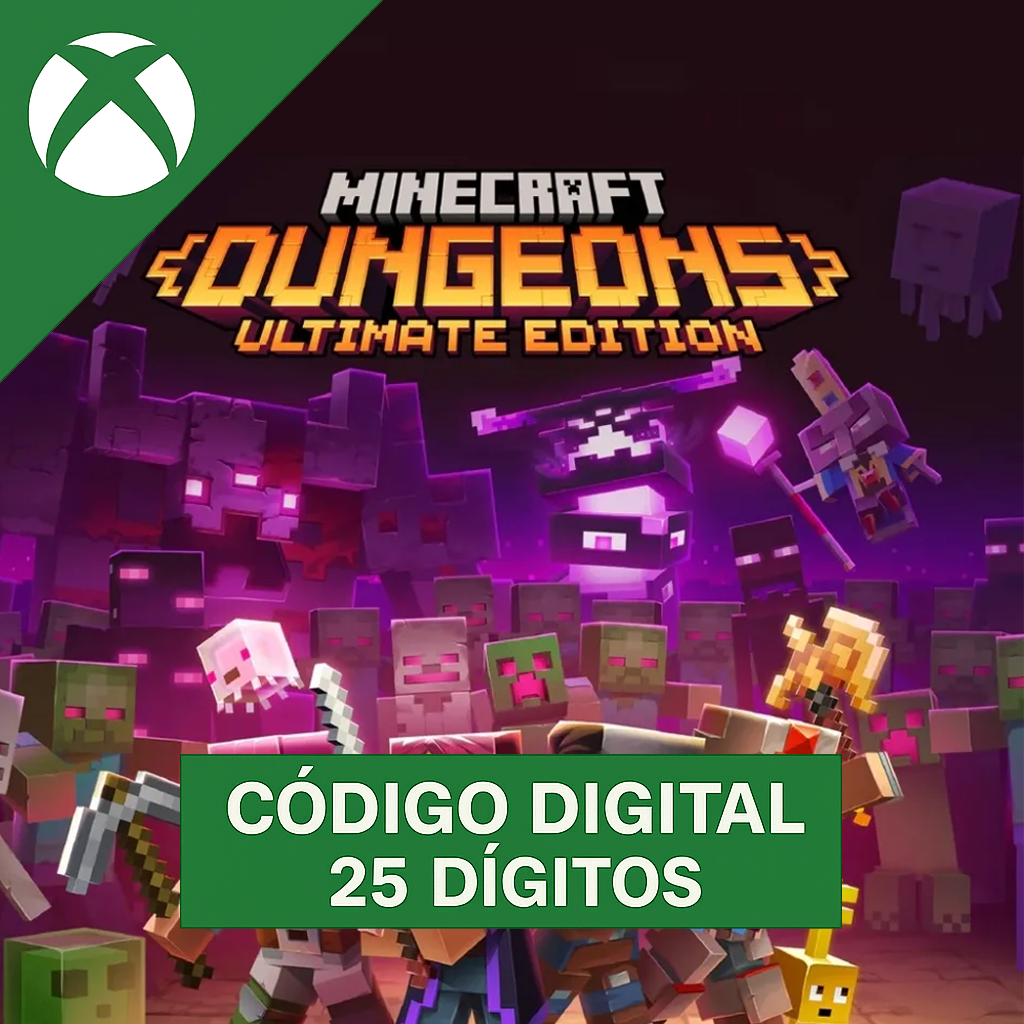 Minecraft Dungeons Ultimate Edition Xbox REGIÃO - Código 25 Dígitos ...