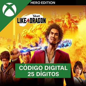 Yakuza Like a Dragon Hero Xbox REGIÃO - Código 25 Dígitos