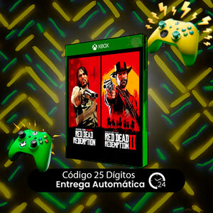 Red Dead Redemption E Red Dead Redemption 2 Bundle Xbox REGIÃO - Código 25 Dígitos