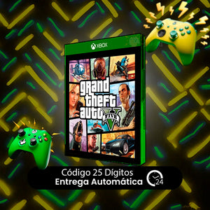 Grand Theft Auto V Xbox Series X|S REGIÃO - Código 25 Dígitos