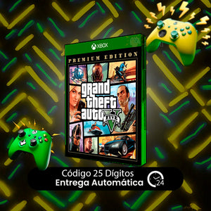 Grand Theft Auto V Premium Edition Xbox One REGIÃO - Código 25 Dígitos