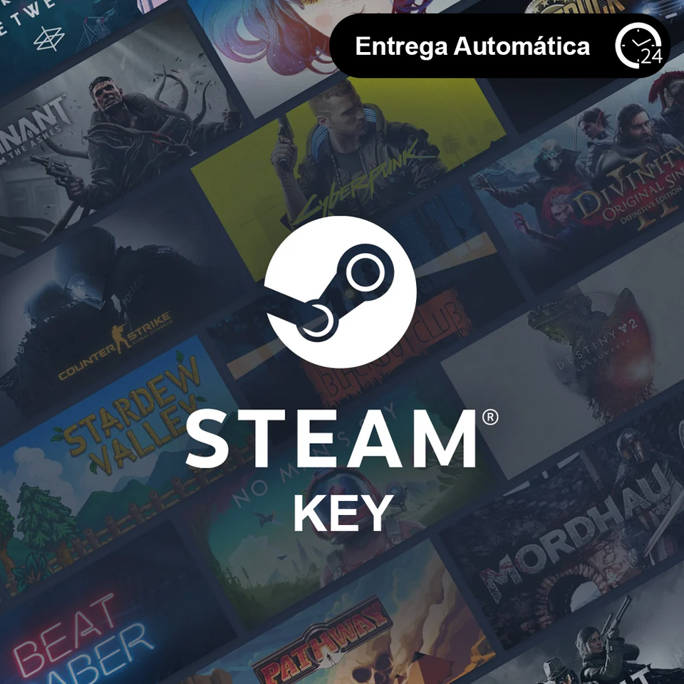 Chave ALEATORIA STEAM - PRATA MAIOR QUE R$90