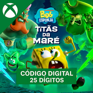 Bob Esponja: Titãs da Maré Xbox - Código 25 Dígitos