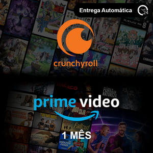 Combo: Assinatura Crunchyroll  + Amazon Prime - 1 Mês Conta