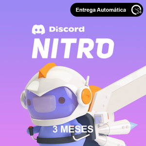 Assinatura Discord Nitro 3 Meses (contas novas)
