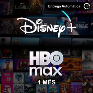 Combo: Assinatura Disney Plus + HBO Max - 1 Mês Conta