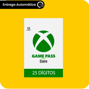 Assinatura Game Pass Core 12 Meses Código de 25 Dígitos BR