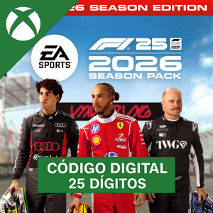 Fórmula 1 26 + F1 25 Completo Pacote da Temporada 2026 Xbox - Código 25 Dígitos